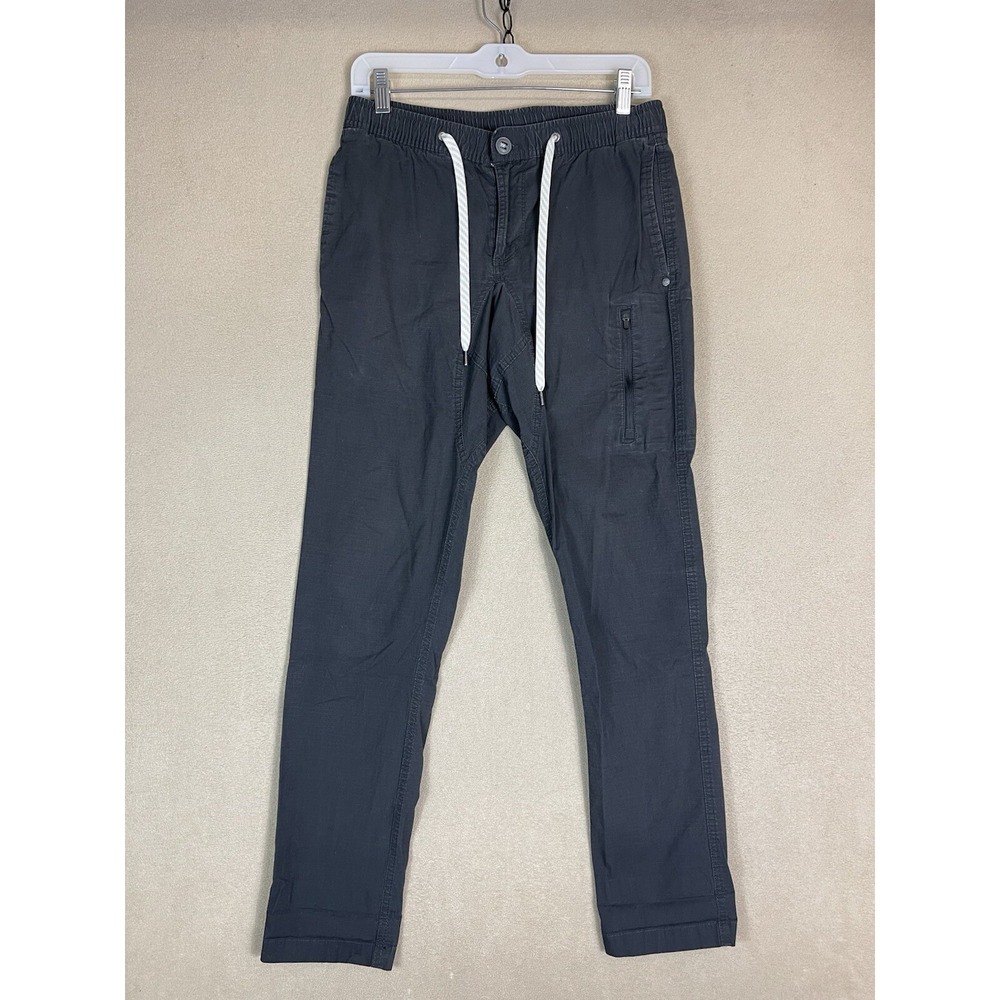 Vuori Jogger Pants Mens M V412 Charcoal Gray Ripstop Stretch EUC